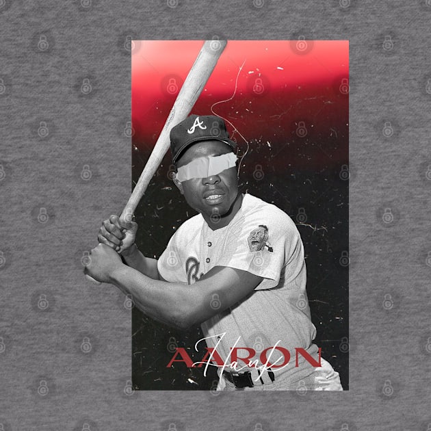 hank aaron by iniandre